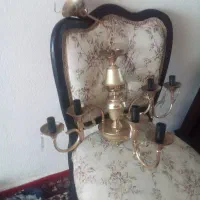 لوستر ۶شعله تمام برنج