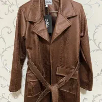 کت چرم پوست ماری پاییزی زنانه نو سایز ۴۰
