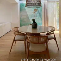 ارغوان میز ناهار خوری سبکِ کرکره ای ژینا|میز و صندلی غذاخوری|تهران, مینیسیتی (شهرک نفت)|دیوار