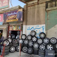 رینگ و لاستیک اسپرت کارکرده لاستیک نو