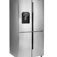 یخچال ساید بای ساید تسلا استیل نقره ای