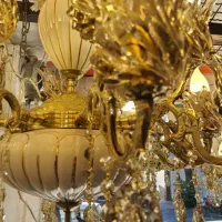 لوستر چینی برنز و تمام برنز ۴شاخه8 شعله ۲۸۰۰.۰۰۰