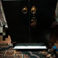 جاکفشی مشکی طرح سنگ چراغدار|جاکفشی، کمد، دراور|شیراز, شریف‌آباد|دیوار