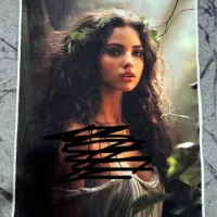 تابلو فرش طرح بانوی طبیعت