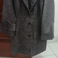 مانتو مخملی بیسکوئیتی درحدنو