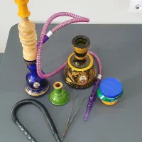 قلیان با لوازم اضافه + زغال سرخ کن برقی|کلکسیون و سرگرمی|پردیس, فاز ۸|دیوار