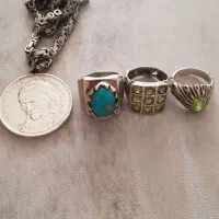 انگشتر نقره و گردنبند مادر ترزا