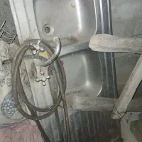 سینک ظرفشویی دوقلو همراه با شیر