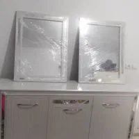 ست سرویس چوب شامل اینه کنسول میز TVو جاکفشی