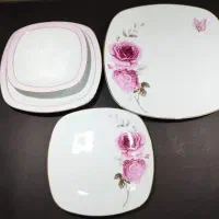 سرویس دوازده نفره چینی زرین رزفلاور