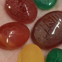 عقیق‌های خطی با حکاکی زیبا|جواهرات|قم, ارم|دیوار