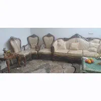 میزومبلمان ۹نفره سلطنتی بامیزعسلی|مبلمان خانگی و میز عسلی|ورامین, خیر آباد|دیوار