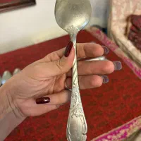 قاشق و چنگال سیلور پلیت مارکدار قاجاری|کلکسیون اشیاء عتیقه|تهران, دروس|دیوار