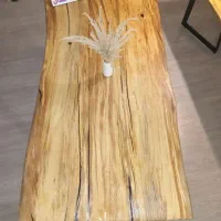 میز اسلب روستیک رزینی|میز و صندلی غذاخوری|محمودآباد, |دیوار