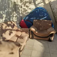 مبلمان راحتی ۷ نفره در حد نو بدون پارگی و لک و...|مبلمان خانگی و میز عسلی|ابهر, |دیوار