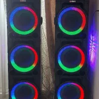 دوعدد اسپیکر خانگی بزرگ برند لومکس دی جی دار