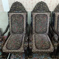 مبل قالی با چوب گردو وقالی کرمون و مبل قالی تهران|مبلمان خانگی و میز عسلی|رفسنجان, |دیوار