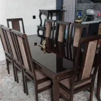 میز نهار خوری 8نفره چوب راش