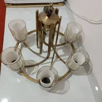 لوستر آویز برنزی|لوستر و چراغ آویز|میمه, |دیوار