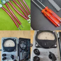 ولت متر روسی دیود کابلی ایتالیایی پیچ گوشتی سوئیسی