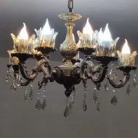 لوستر آنتیک رنگ برنزی