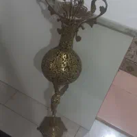 گلدون میز تی وی و جاسطل و دستمال کاغذی برنز