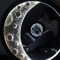 تابلو ماه|تابلو، نقاشی، عکس|کاشان, درب اصفهان|دیوار