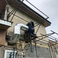 هود صنعتی رستورانی ( گالوانیزه و استیل) هواکش فن|هود|رشت, منظریه|دیوار