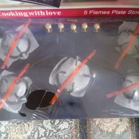 اجاق گاز 5شعله صفحه شیشه ای