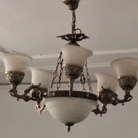 دوتا لوستر برنجی،سالم سالم دونه ای ۲۵۰۰ تومن