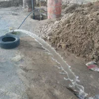 چاه کنی قیدارواطراف روستاها فاضلاب واب وغیره
