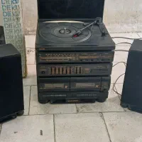 رادیو گرام ظبط ۳کاره عتیقه درحد نو باکارتن ودفترچه