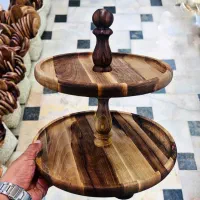 شیرینی خوری  دو طبقه چوب‌ گردو
