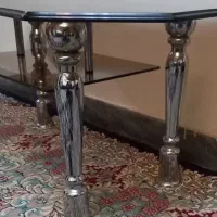 میزوسط میزجلومبلی شیشه ای