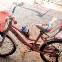 دوچرخه دخترانه سایز۲۰ صورتی|دوچرخه، اسکیت، اسکوتر|اهواز, کوی ایثار|دیوار