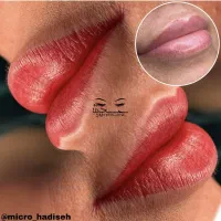 میکروبلیدینگ . شیدینگ لب . خط چشم
