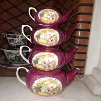 قوری و چای دان و گلاب پاش قدیمی