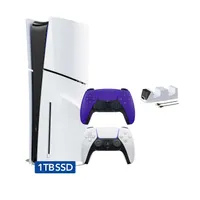 PS5 اسلیم استاندارد در حد نو با ۲ دسته و شارژر