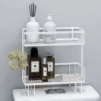 استند دو طبقه سرویس بهداشتی سفید