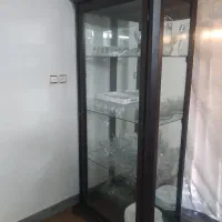 بوفه ویترینی آیینه و هالوژن دار