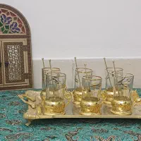 گیره استکان و لیوان همراه سینی|ظروف سرو و پذیرایی|تهران, زرکش|دیوار