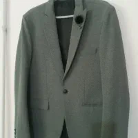 تک کت طوسی سایز ۳۸و کناره فرش|لباس|زنجان, |دیوار