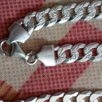 گردنبند نقره ایتالیا کارتییر درشت با فاکتور