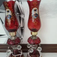 یک جفت شمعدان در حد نو