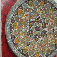 بشقاب مینا کاری