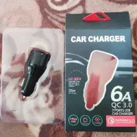 شارژر فندکی 6A با دو پورت خروجی