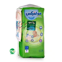 پوشک سایز 1 مولفیکس با دستمال مرطوب