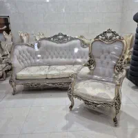 مبل سلطنتی ۷نفره تمام چوب راش|مبلمان خانگی و میز عسلی|رشت, چله خانه|دیوار