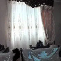 پرده حریر ترک همراه والان