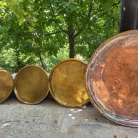 سینی مسی قدیمی آنتیک